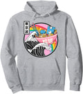 Digital Ramen Bowl Kanagawa Wave Sweatshirt - Novelty Apparel Men Women - T-Shirt, Sweatshirt, Hoodie