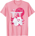 Handcrafted Nine Tailed Fox Kitsune T-Shirt - Unique Graphic Unisex - T-Shirt, Sweatshirt, Hoodie