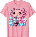 Authentic Axolotl Bubble Tea Boba Hoodie - Streetwear Style for Adults - T-Shirt, Sweatshirt, Hoodie