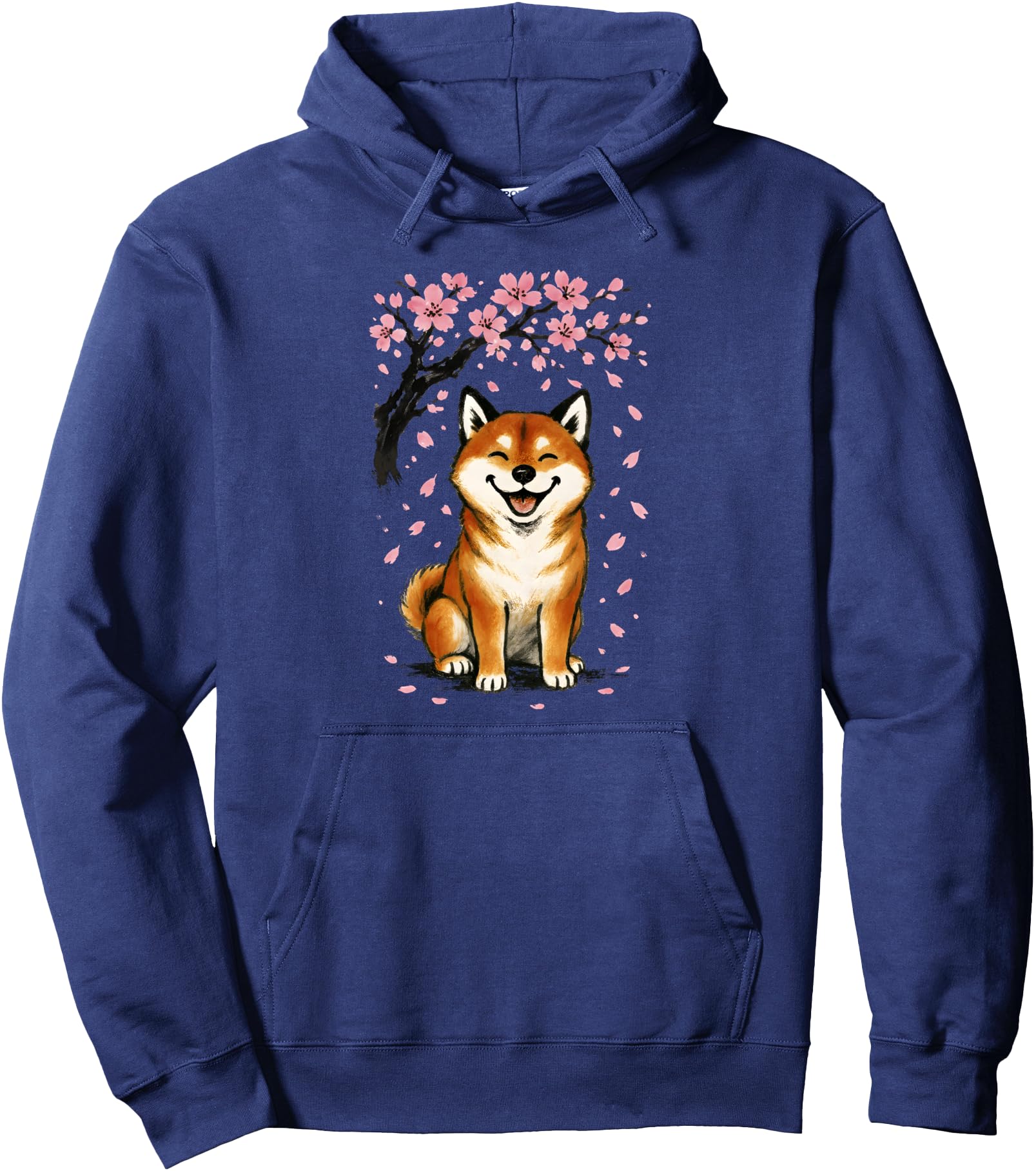 Shiba Inu Dog Japanese Cherry T-Shirt - Minimalist Print for Adults - T-Shirt, Sweatshirt, Hoodie
