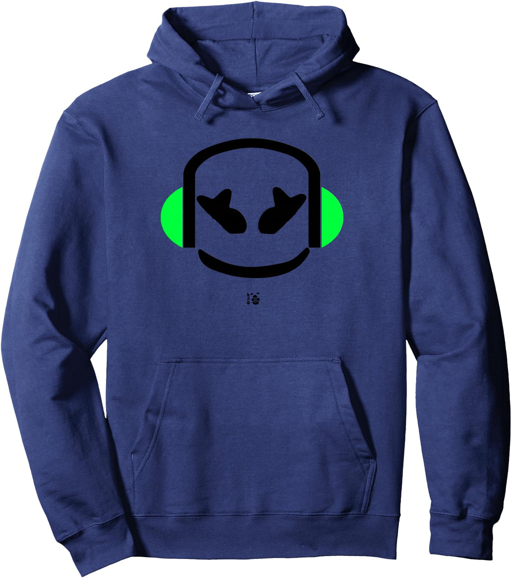 Original Marshmallow Headphones Face T-Shirt - Novelty Apparel for Adults - T-Shirt, Sweatshirt, Hoodie
