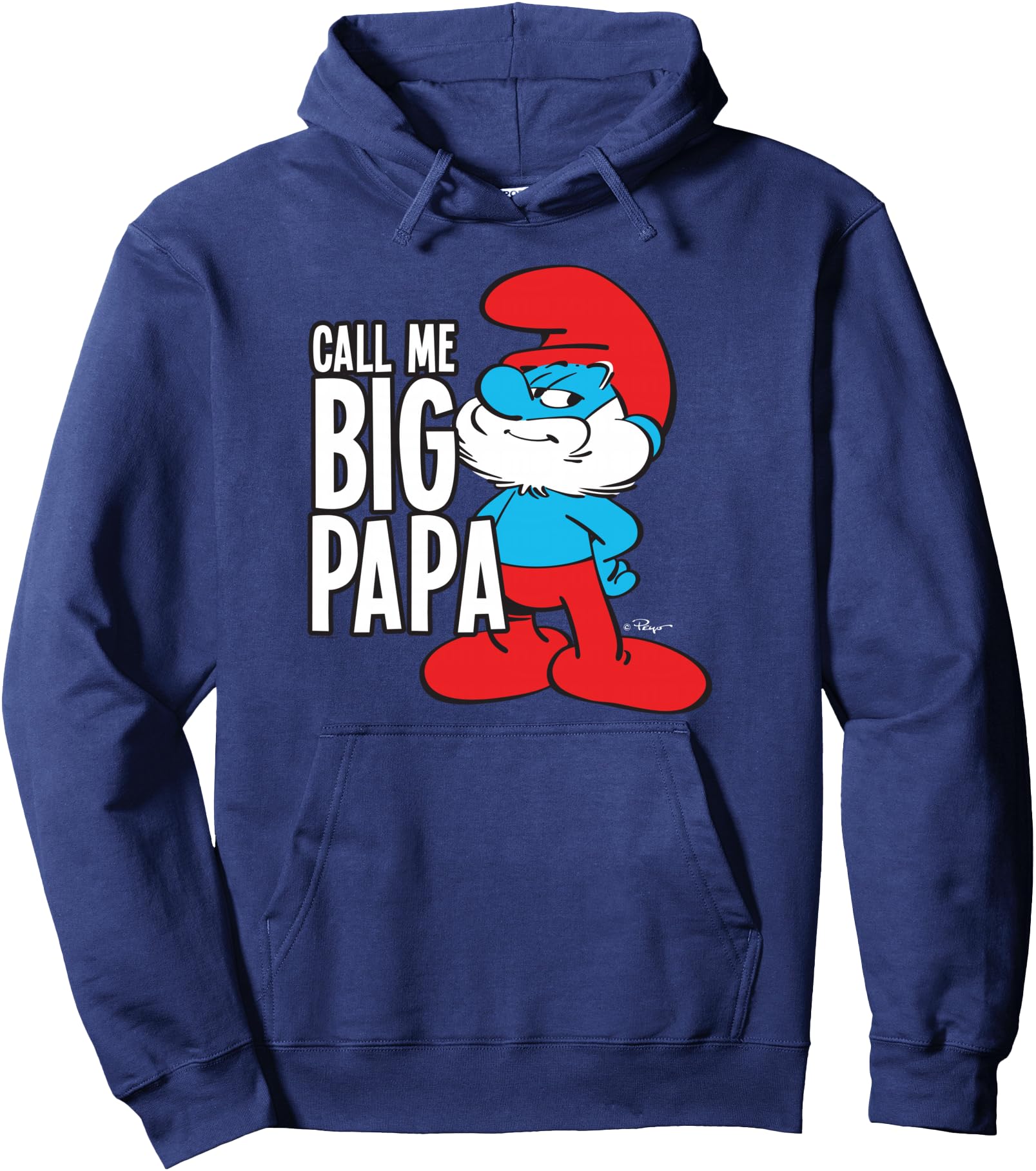 Authentic Smurfs Call Me Big Papa Hoodie - Unique Graphic for Adults - T-Shirt, Sweatshirt, Hoodie