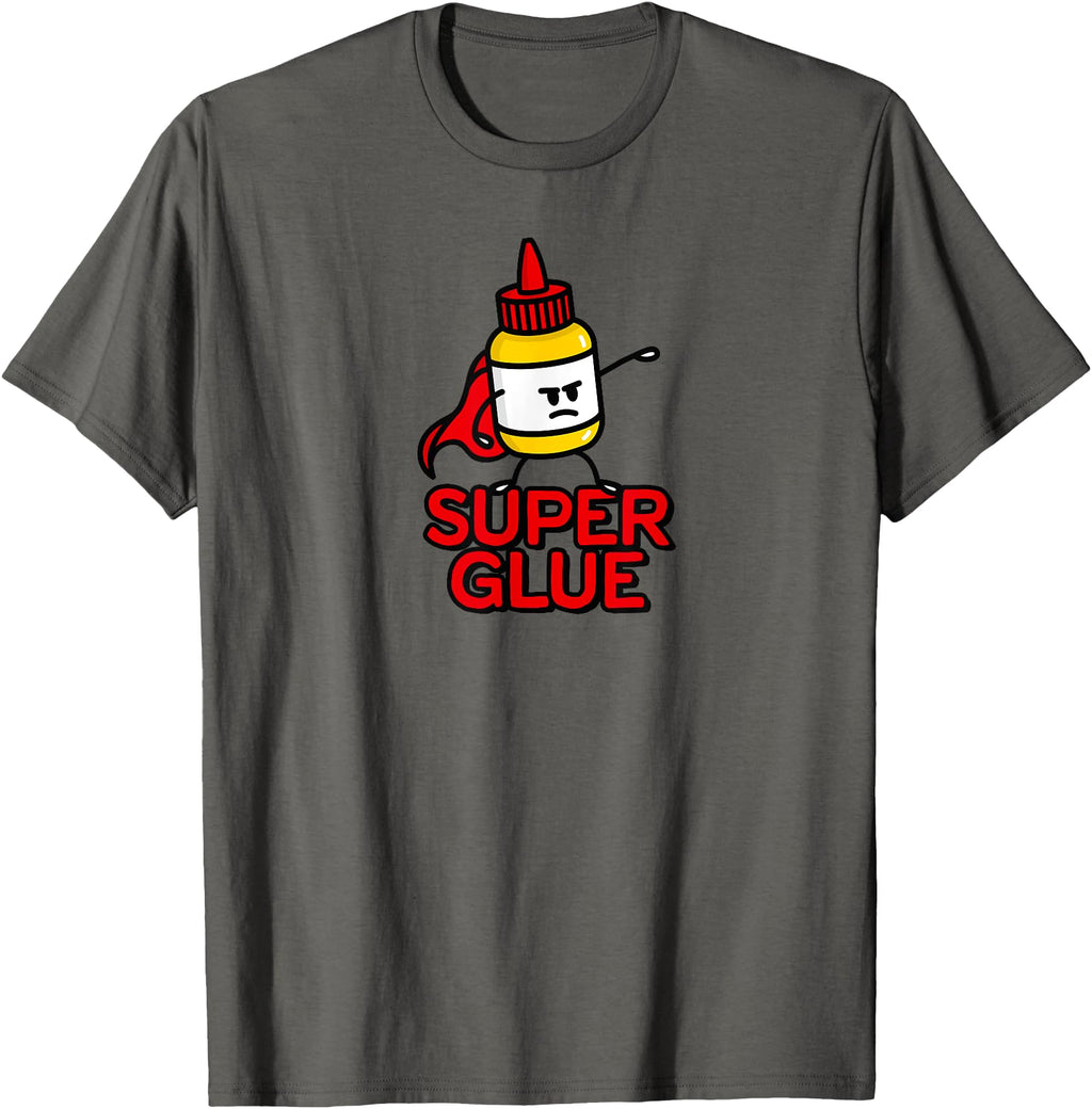Exclusive Super Glue Pun Halloween T-Shirt - Aesthetic Graphic Men Women - T-Shirt, Sweatshirt, Hoodie