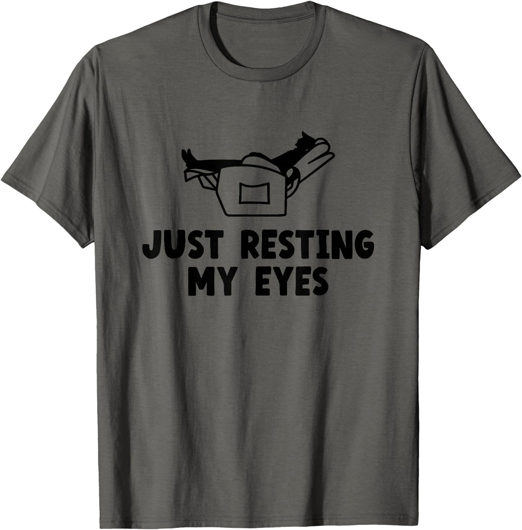 Exclusive Just Resting My Eyes Sweatshirt - Aesthetic Graphic for Adults - T-Shirt, Sweatshirt, Hoodie