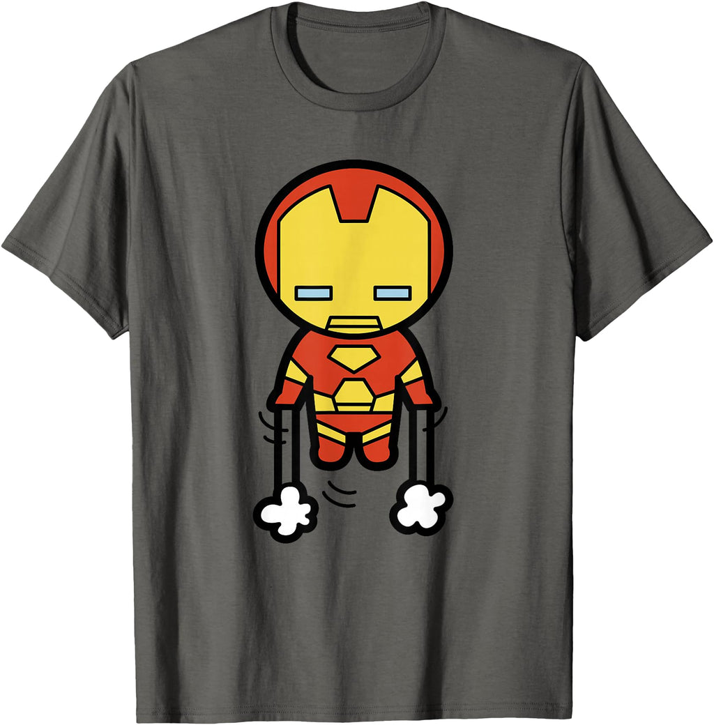 Exclusive Marvel Kawaii Chibi Iron T-Shirt - Trendy Graphic for Adults - T-Shirt, Sweatshirt, Hoodie