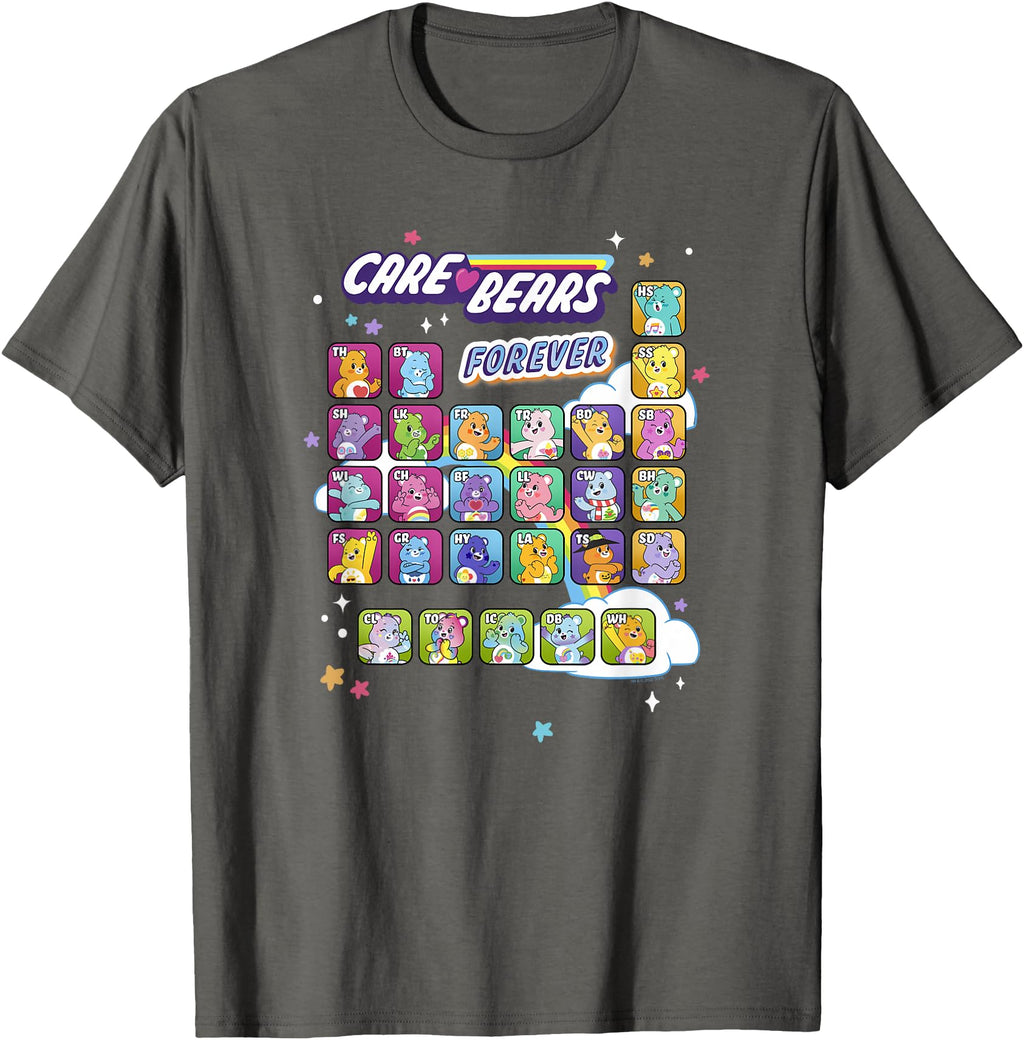 Original Care Bears Forever Rainbow Chibi T-Shirt - Trendy Graphic Unisex - T-Shirt, Sweatshirt, Hoodie