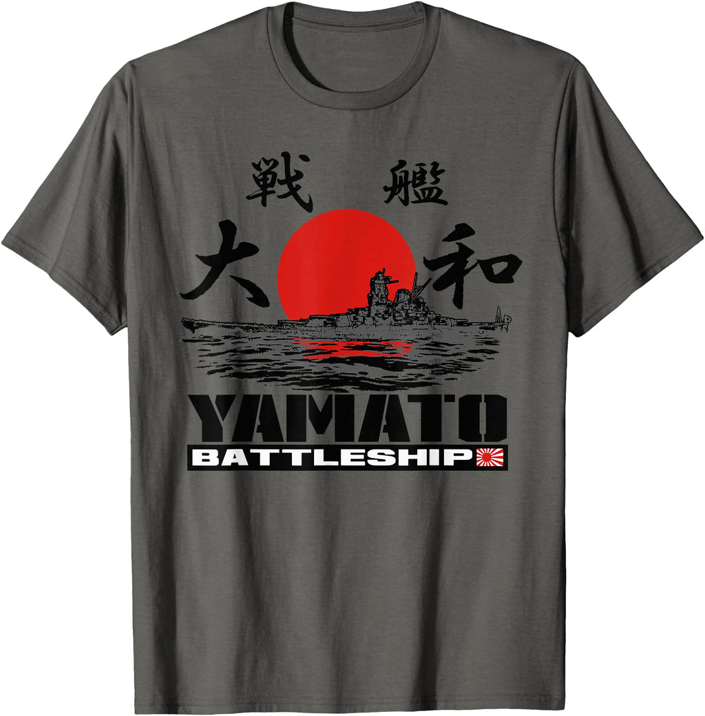 Handcrafted Japanese Battleship Sweatshirt - Custom Art Print Men Women - T-Shirt, Sweatshirt, Hoodie