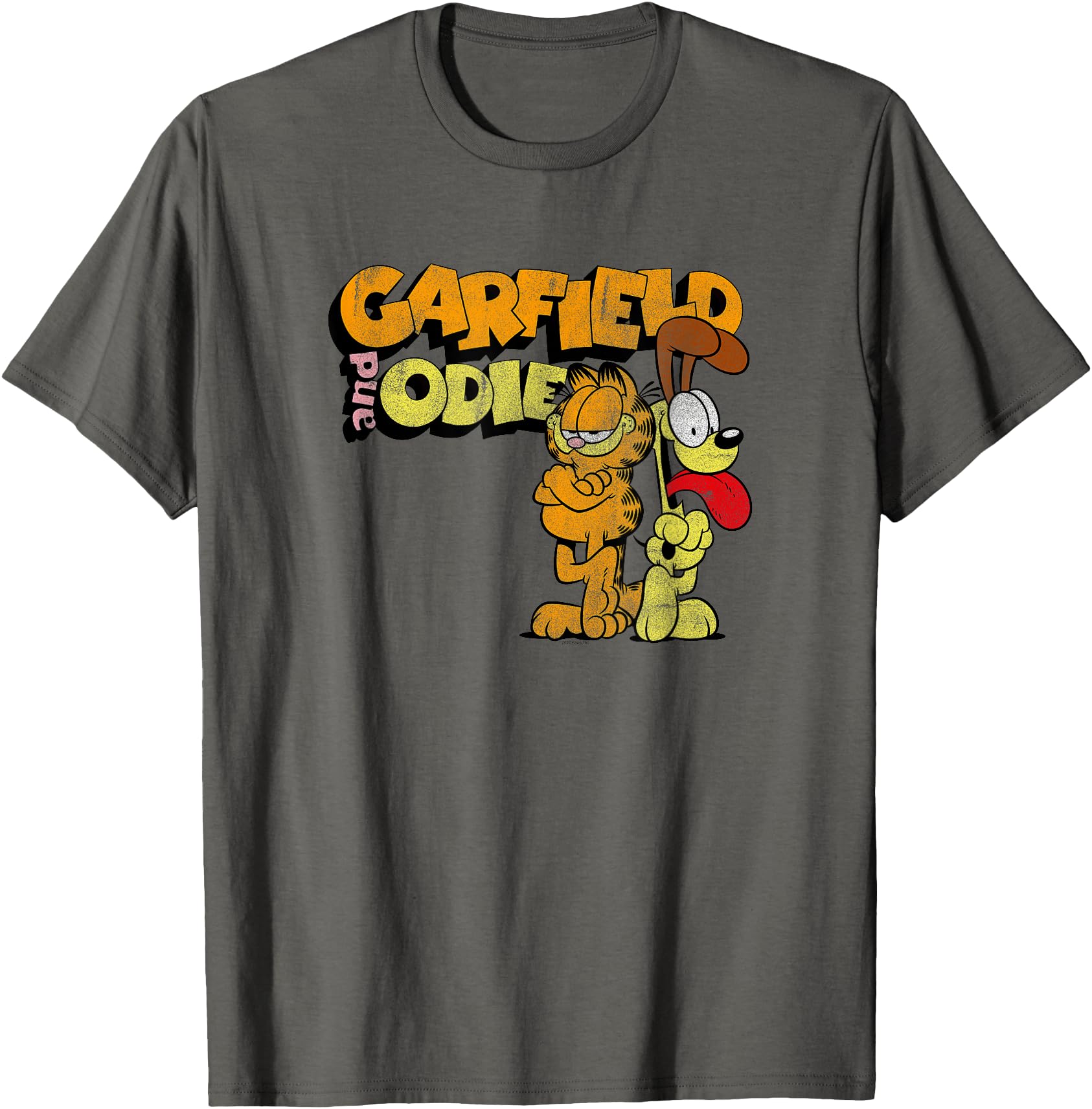 Handcrafted Garfield Distressed Garfield Hoodie - Custom Art Print Unisex - T-Shirt, Sweatshirt, Hoodie