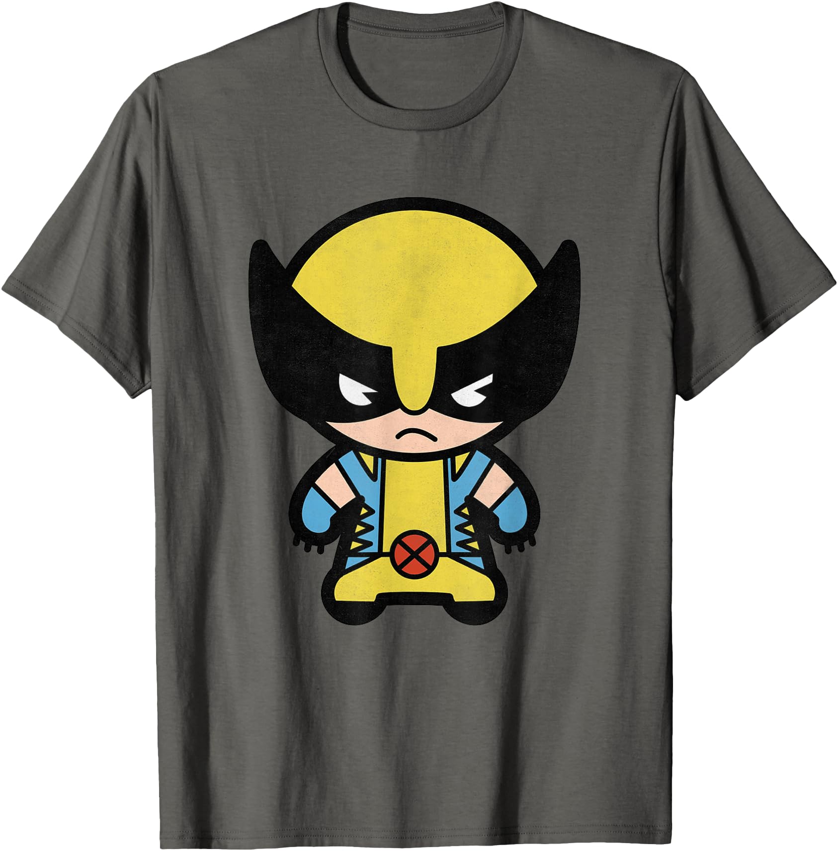 Marvel Kawaii Chibi Angry Wolverine Hoodie - Aesthetic Graphic Unisex - T-Shirt, Sweatshirt, Hoodie