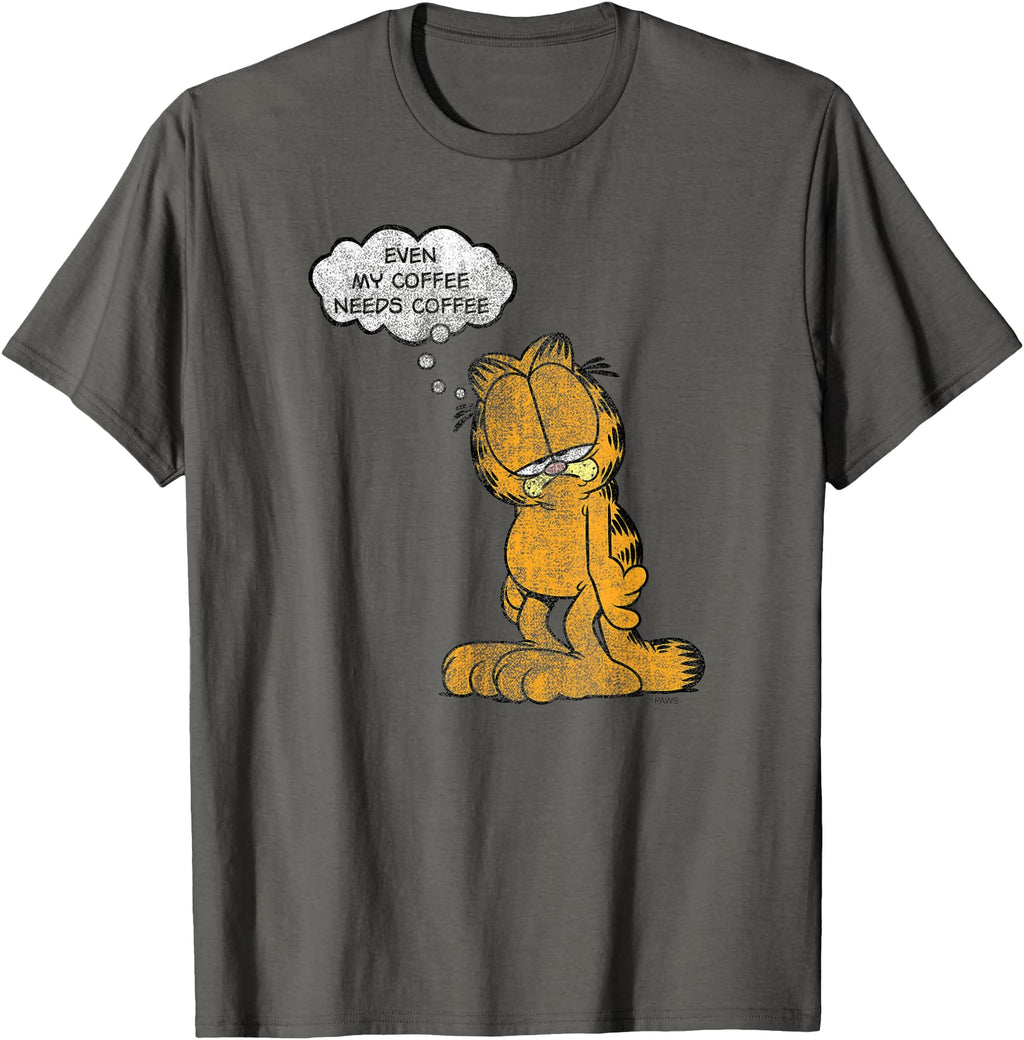 Handcrafted Garfield My Coffee Needs Hoodie - Casual Everyday Wear Unisex - T-Shirt, Sweatshirt, Hoodie