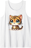 Adorable Japanese Kawaii Chibi Bengal Cat Hoodie - Graphic Print Unisex - T-Shirt, Sweatshirt, Hoodie