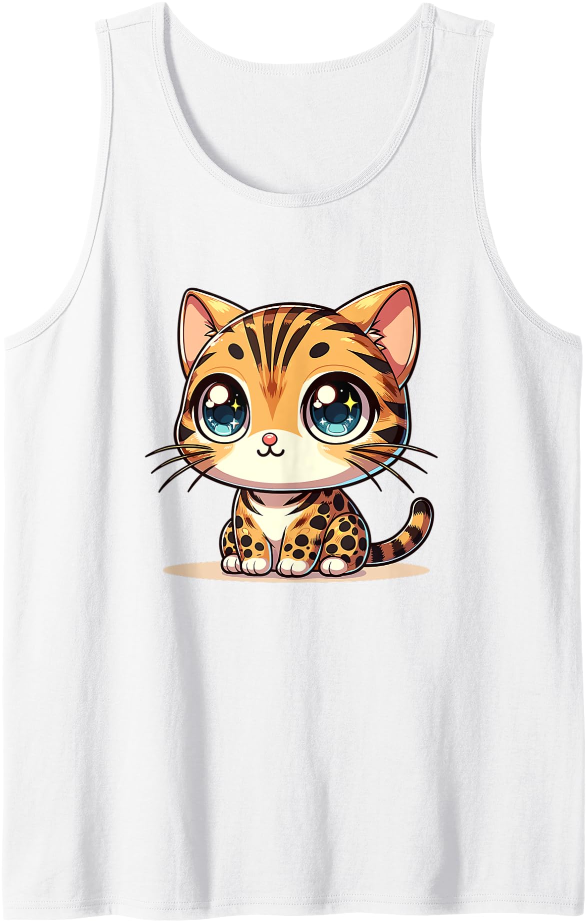 Adorable Japanese Kawaii Chibi Bengal Cat Hoodie - Graphic Print Unisex - T-Shirt, Sweatshirt, Hoodie