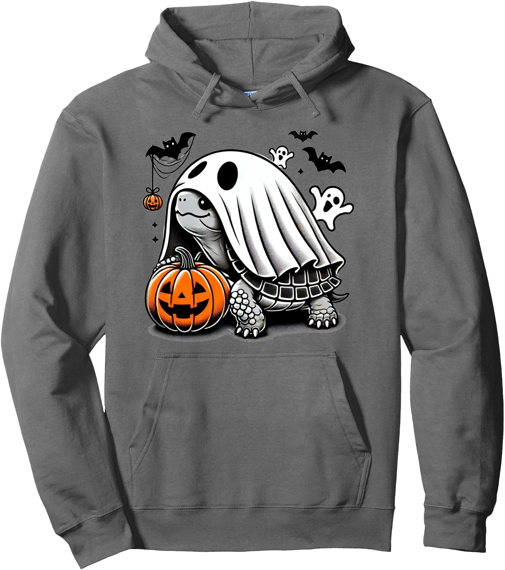 Handcrafted Halloween Turtle Ghost Sweatshirt - Novelty Apparel Men Women - T-Shirt, Sweatshirt, Hoodie