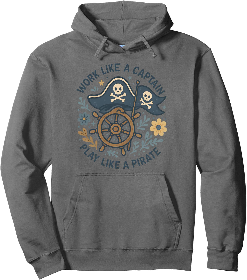 Handcrafted Work Like Captain Play T-Shirt - Minimalist Print Men Women - T-Shirt, Sweatshirt, Hoodie