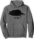 Black Cat Chonk Black Cat Meme Fat Hoodie - Fun Novelty Design Unisex - T-Shirt, Sweatshirt, Hoodie