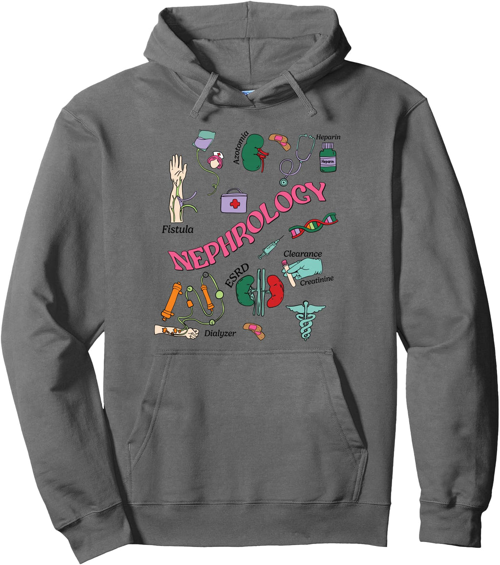 Nephrology Dialysis Tech Kidney Sweatshirt - Aesthetic Graphic for Adults - T-Shirt, Sweatshirt, Hoodie