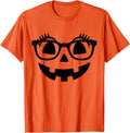 Authentic Pumpkin Eyelashes Halloween Fall T-Shirt - Graphic Print Unisex - T-Shirt, Sweatshirt, Hoodie