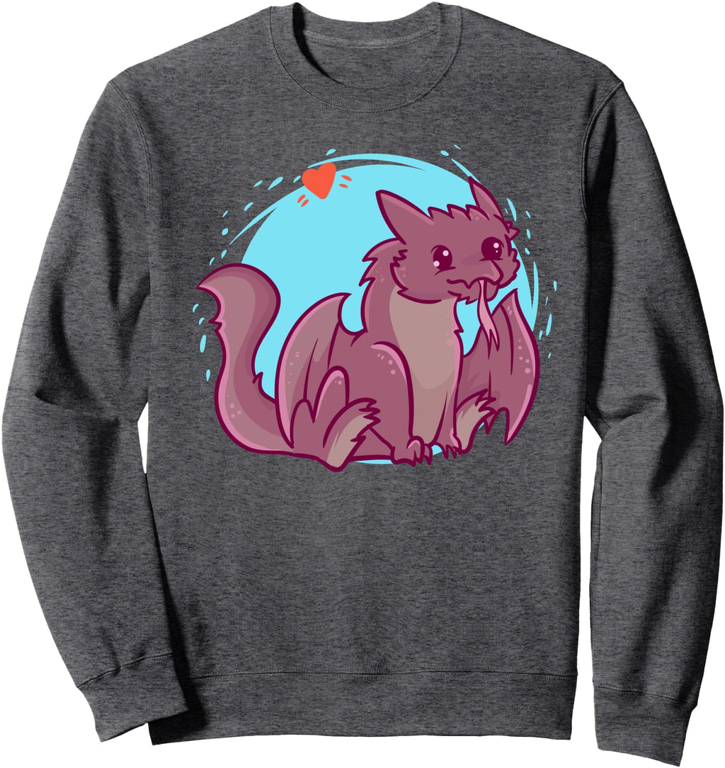 Exclusive Dragon Kawaii Anime Sweatshirt - Unique Graphic Men Women - T-Shirt, Sweatshirt, Hoodie