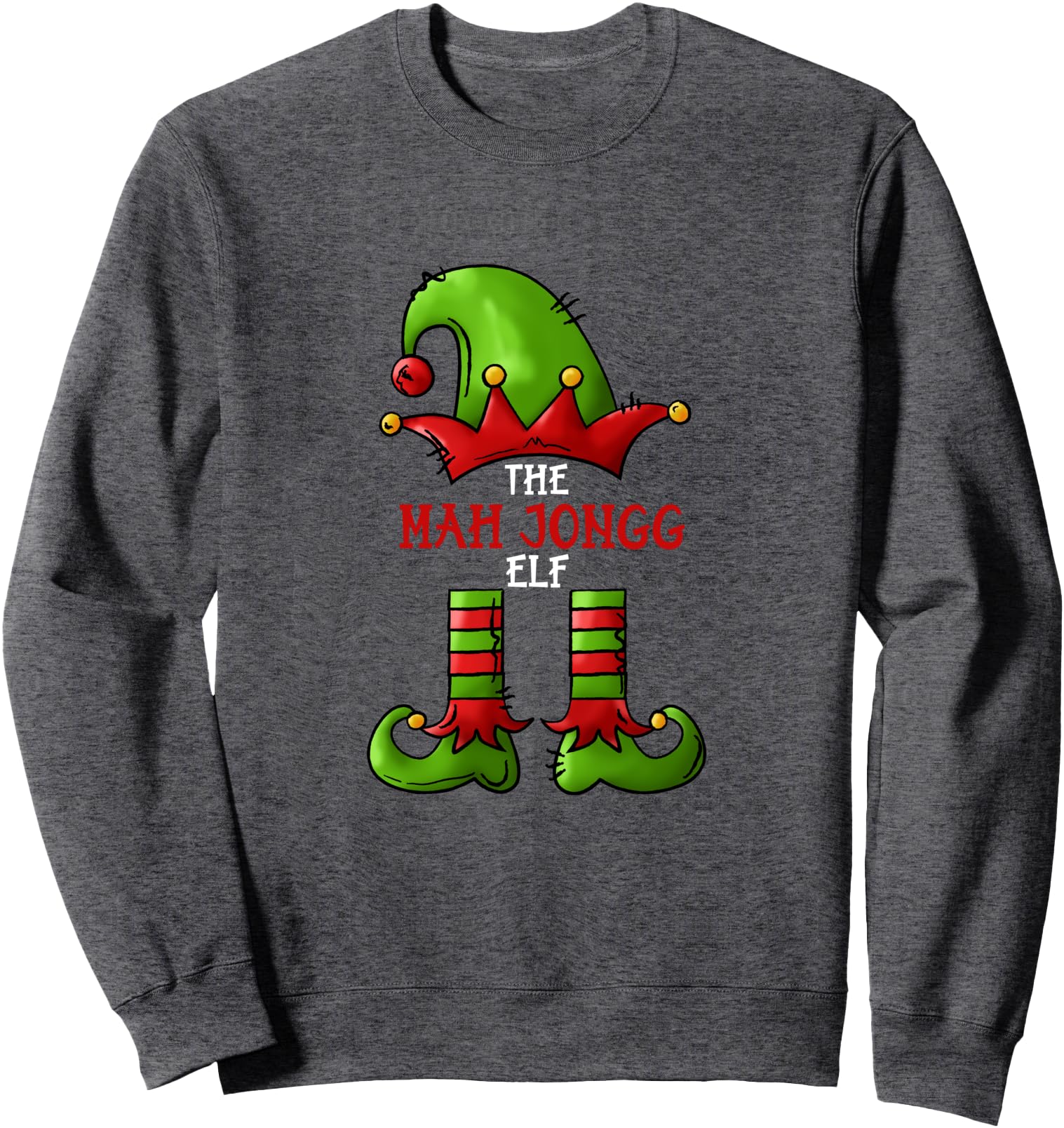 Authentic Mah Jongg Elf Fun Elf Mahjong Hoodie - Unique Graphic Men Women - T-Shirt, Sweatshirt, Hoodie