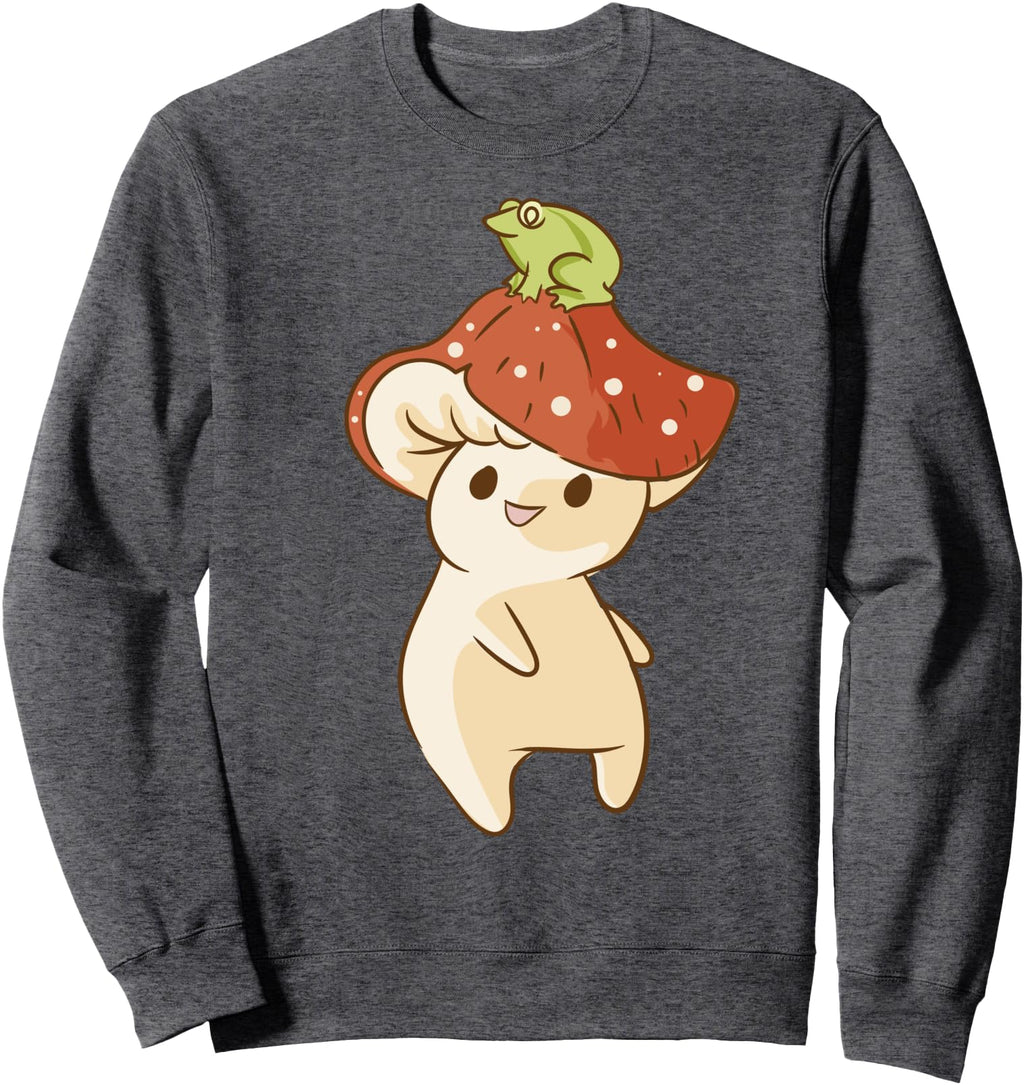 Authentic Kawaii Anime Mushroom Frog Hoodie - Streetwear Style Men Women - T-Shirt, Sweatshirt, Hoodie
