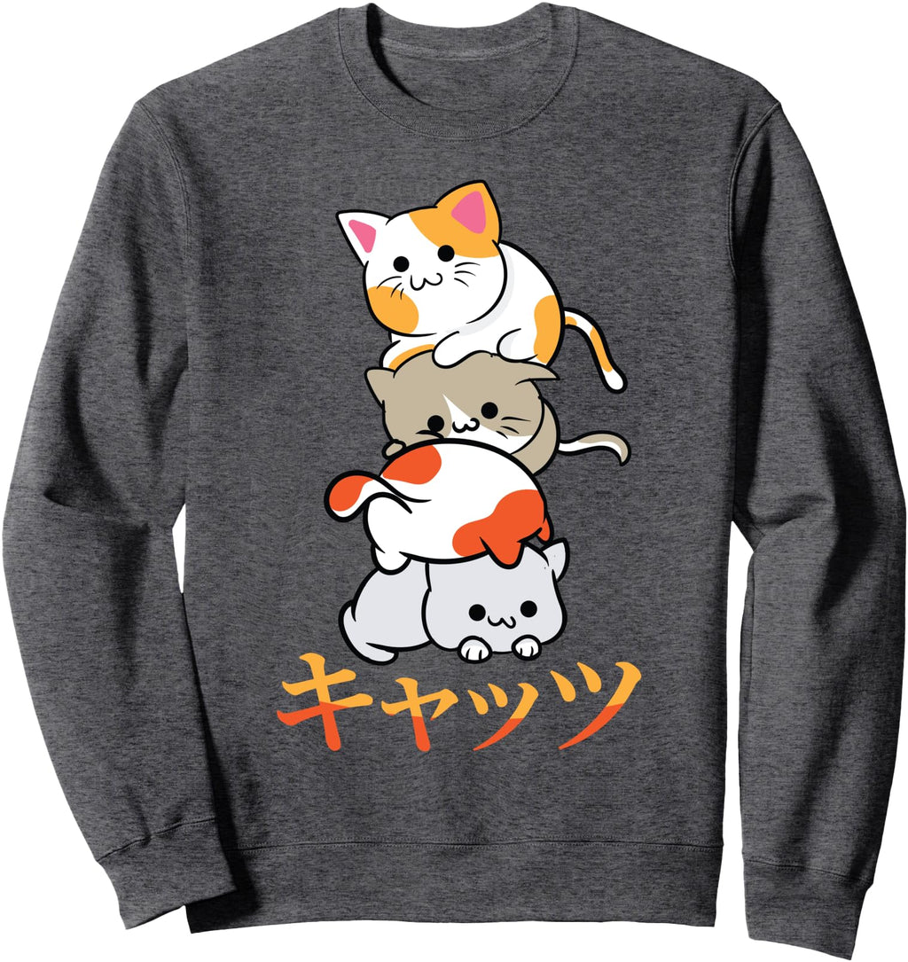 Exclusive Cats Anime Manga Japanese T-Shirt - Aesthetic Graphic for Adults - T-Shirt, Sweatshirt, Hoodie