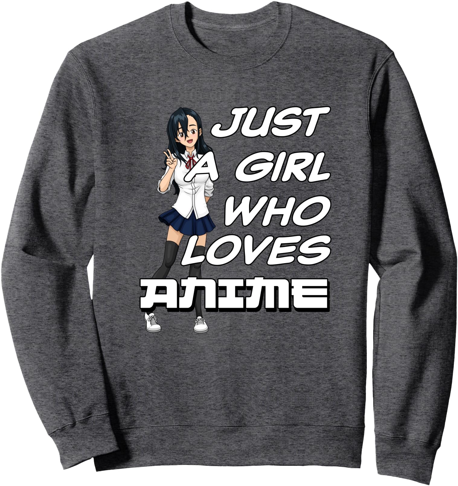 Original Just Who Loves Anime Hoodie - Streetwear Style Unisex - T-Shirt, Sweatshirt, Hoodie
