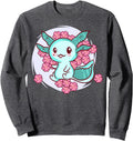 Exclusive Cherry Blossom Axolotl Kawaii T-Shirt - Novelty Apparel Unisex - T-Shirt, Sweatshirt, Hoodie