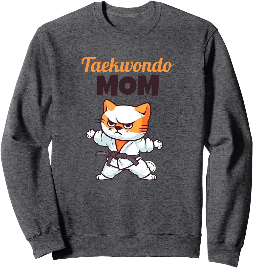 Exclusive Taekwondo Mom Cat Karate Hoodie - Aesthetic Graphic Men Women - T-Shirt, Sweatshirt, Hoodie