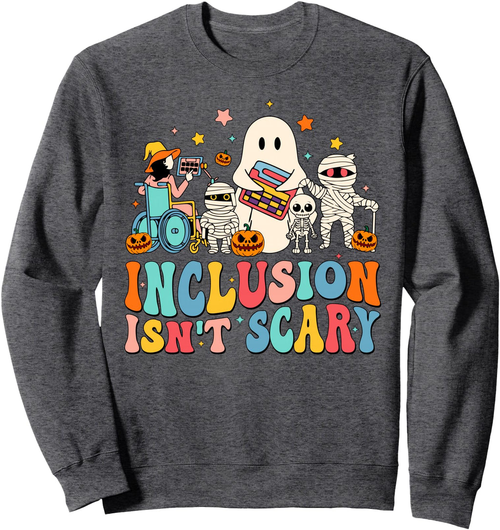 Original Inclusion Isn T Scary Slp Sped Hoodie - Trendy Graphic Men Women - T-Shirt, Sweatshirt, Hoodie