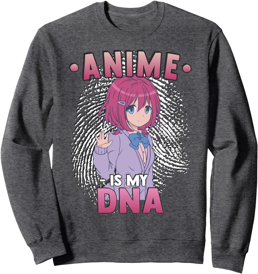 Anime Otaku Anime Is My Dna Hoodie - Fun Novelty Design Men Women - T-Shirt, Sweatshirt, Hoodie