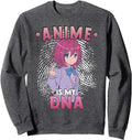Anime Otaku Anime Is My Dna Hoodie - Fun Novelty Design Men Women - T-Shirt, Sweatshirt, Hoodie