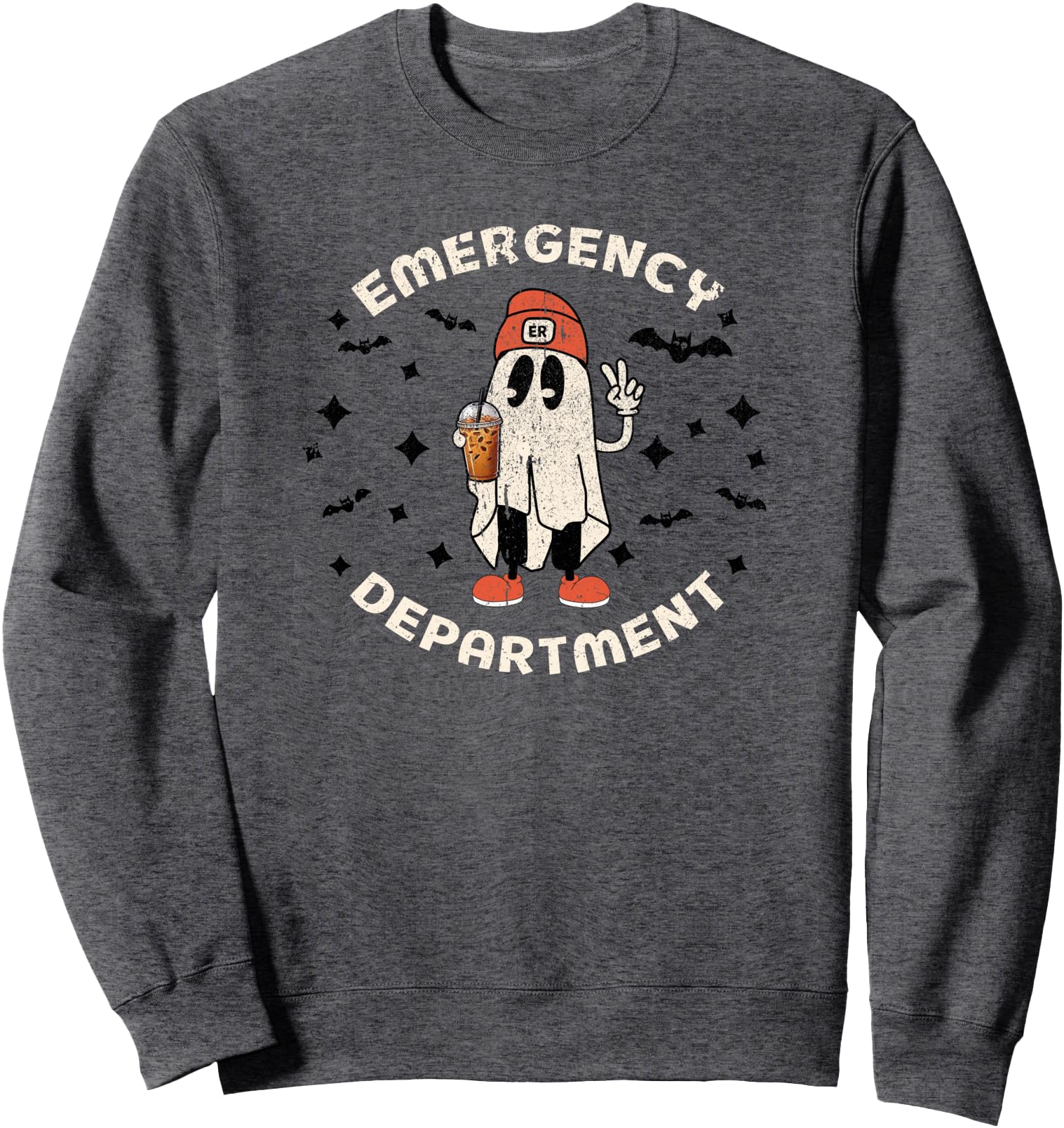 Halloween Emergency Department Ghost Er T-Shirt - Aesthetic Graphic Unisex - T-Shirt, Sweatshirt, Hoodie