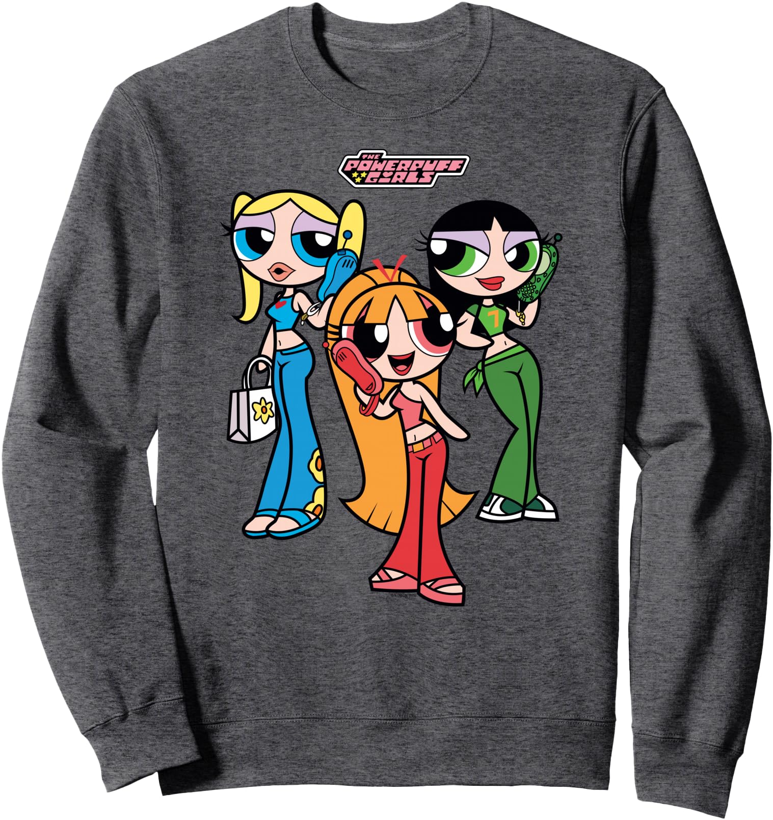 Powerpuff Teen Group Cartoon Artist Sweatshirt - Novelty Apparel Unisex - T-Shirt, Sweatshirt, Hoodie