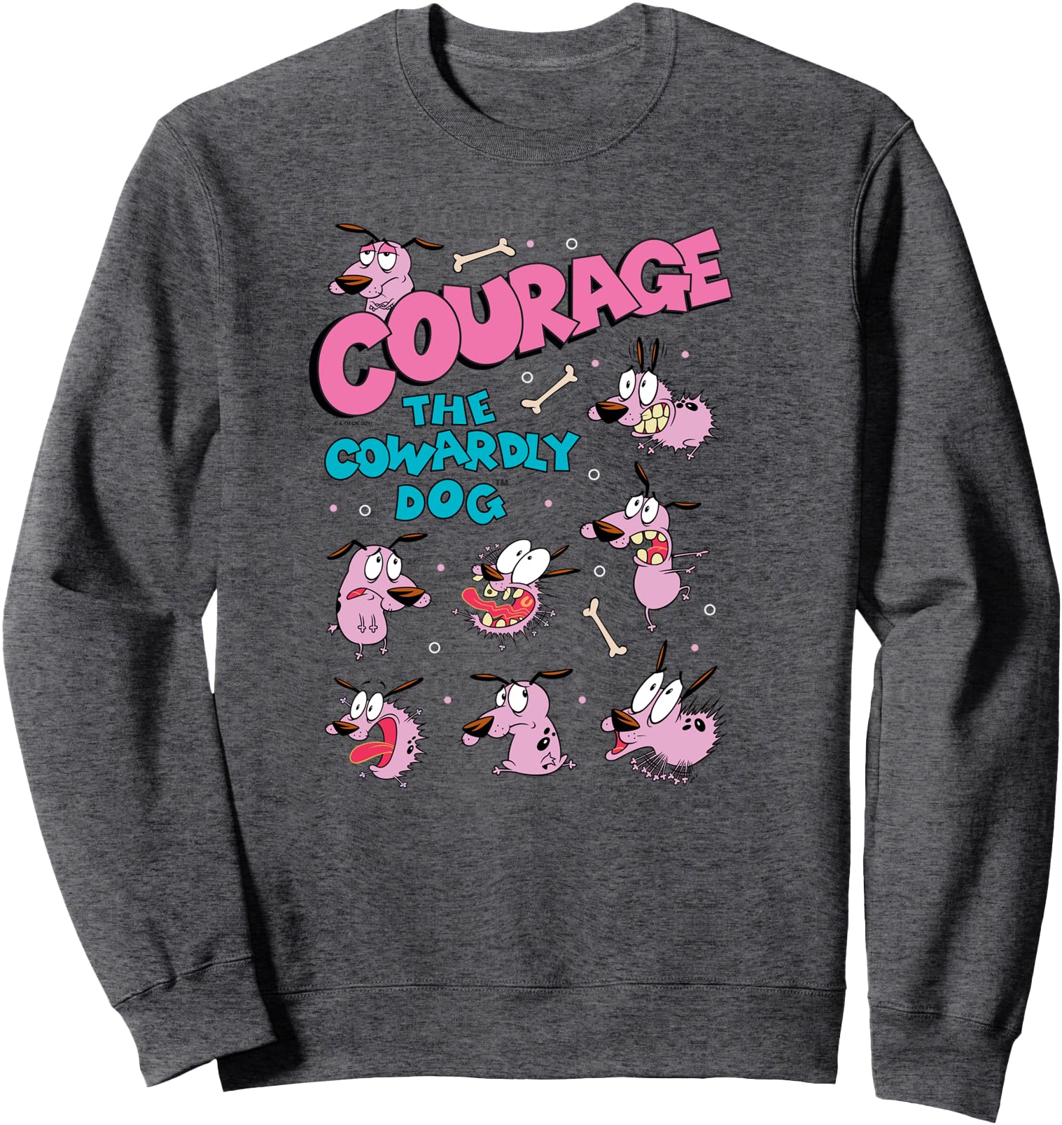Exclusive Courage Cowardly Dog T-Shirt - Fun Novelty Design Men Women - T-Shirt, Sweatshirt, Hoodie