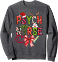 Psych Nurse Coquette Bow Hoodie - Casual Everyday Wear Men Women - T-Shirt, Sweatshirt, Hoodie