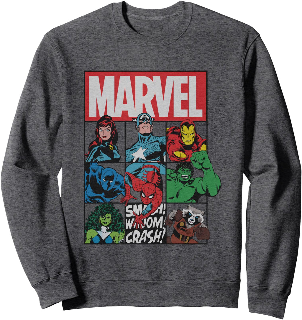 Marvel Comics Avengers Super Hero Box Up T-Shirt - Graphic Print Unisex - T-Shirt, Sweatshirt, Hoodie