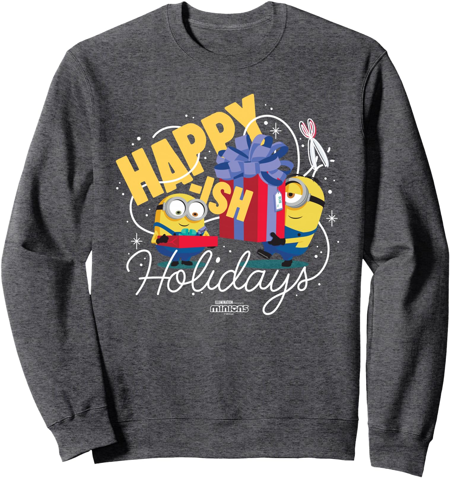 Authentic Minions Happy Ish Holidays Hoodie - Unique Graphic Men Women - T-Shirt, Sweatshirt, Hoodie