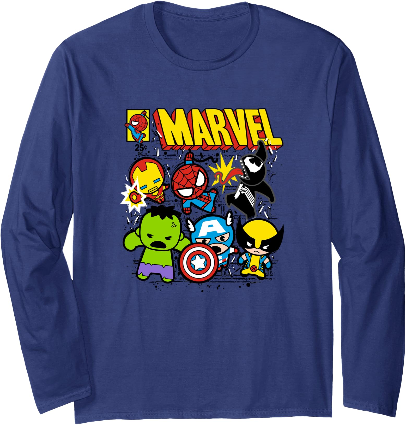 Authentic Marvel Kawaii Chibi Sweatshirt - Unique Graphic Men Women - T-Shirt, Sweatshirt, Hoodie