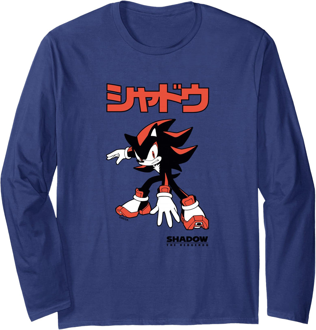 Authentic Sonic Hedgehog Shadow T-Shirt - Custom Art Print Men Women - T-Shirt, Sweatshirt, Hoodie