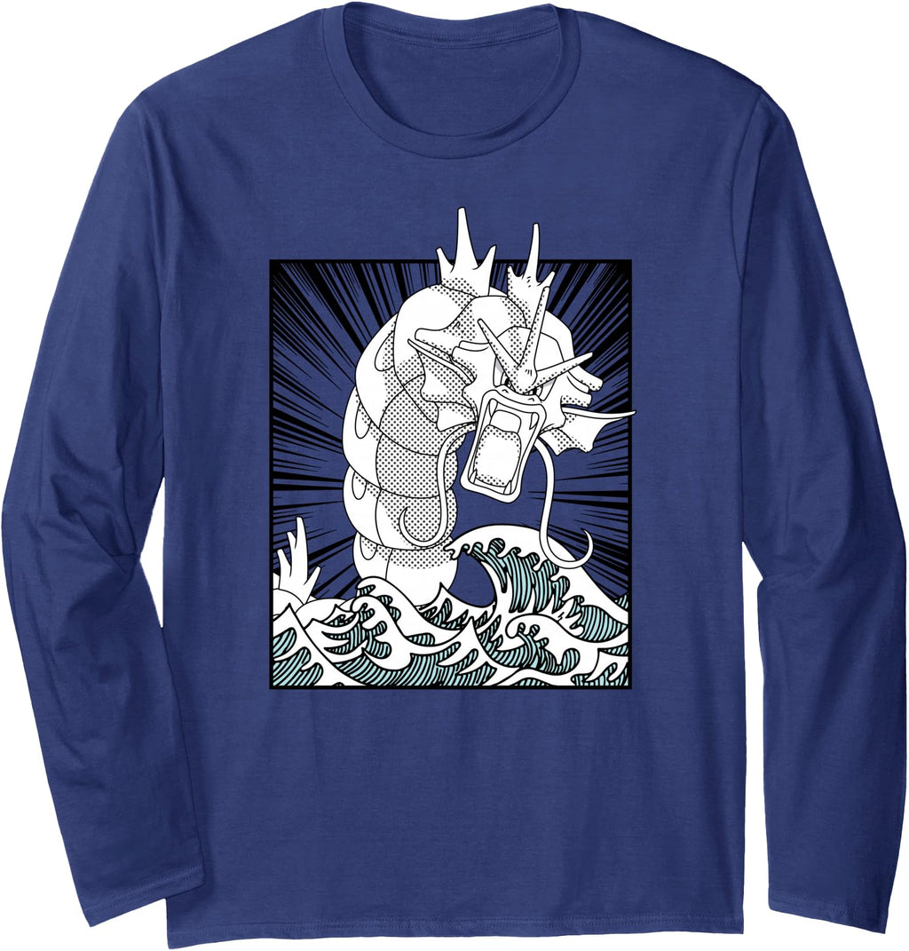 Authentic Pok Mon Gyarados Anime T-Shirt - Custom Art Print Men Women - T-Shirt, Sweatshirt, Hoodie