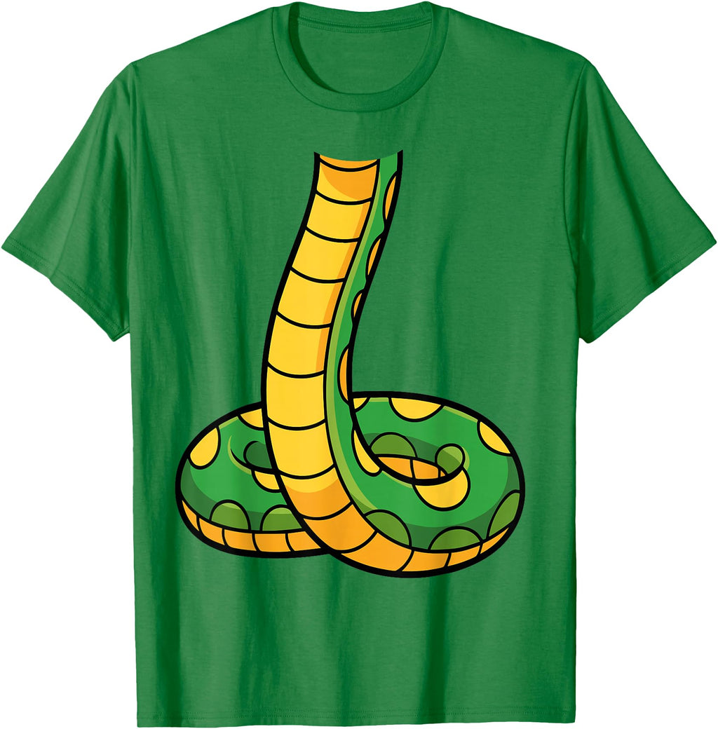 Handcrafted Snake Green Body Sweatshirt - Minimalist Print for Adults - T-Shirt, Sweatshirt, Hoodie