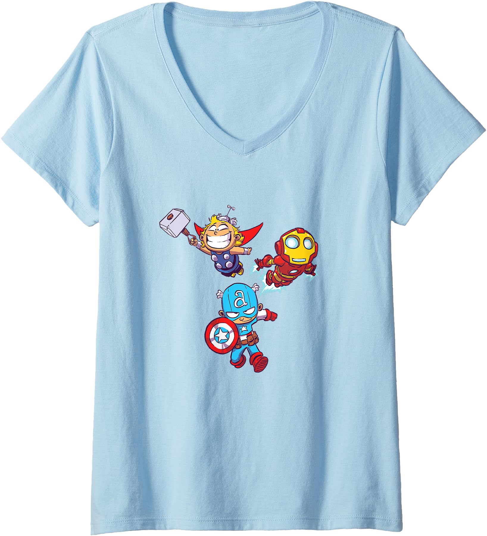 Marvel Comics Chibi Trinity Group T-Shirt - Streetwear Style Men Women - T-Shirt, Sweatshirt, Hoodie
