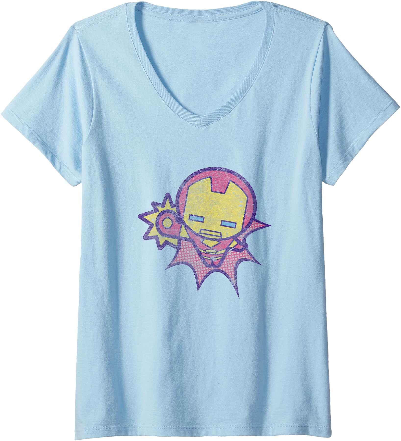 Authentic Marvel Kawaii Chibi Iron Sweatshirt - Graphic Print Unisex - T-Shirt, Sweatshirt, Hoodie