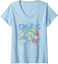 Authentic Womens Smurfs Rainbow Sweatshirt - Graphic Print Men Women - T-Shirt, Sweatshirt, Hoodie