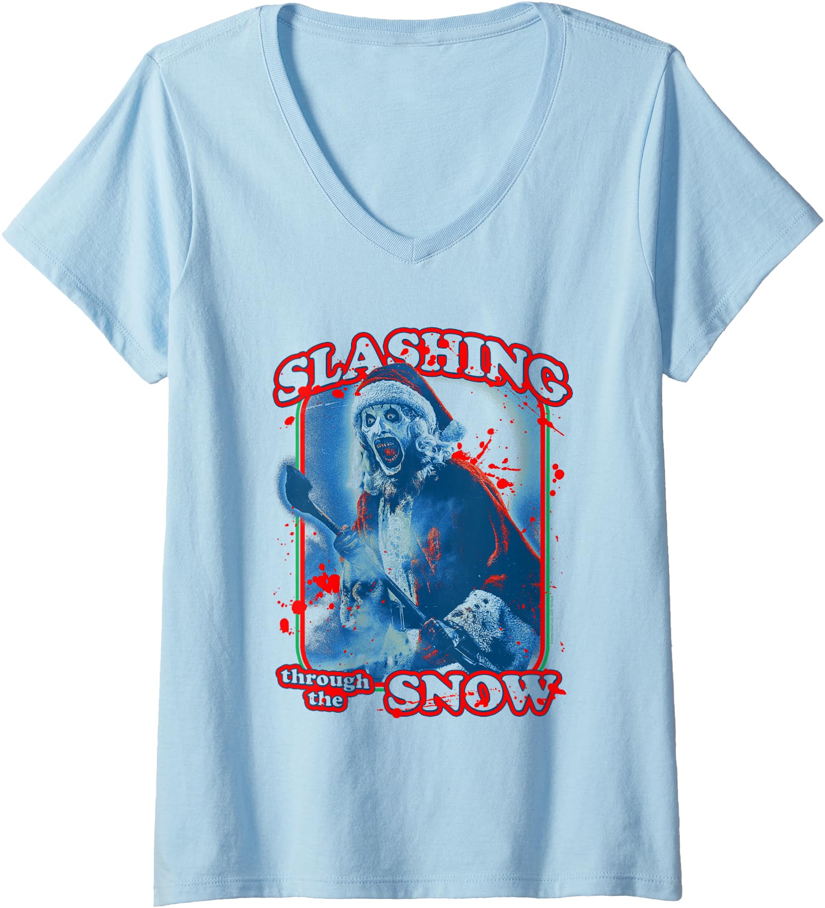 Womens Terrifier Slashing Through Snow T-Shirt - Graphic Print for Adults - T-Shirt, Sweatshirt, Hoodie