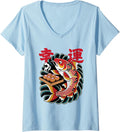 Handcrafted Womens Japanese Koi Fish Hoodie - Minimalist Print Men Women - T-Shirt, Sweatshirt, Hoodie