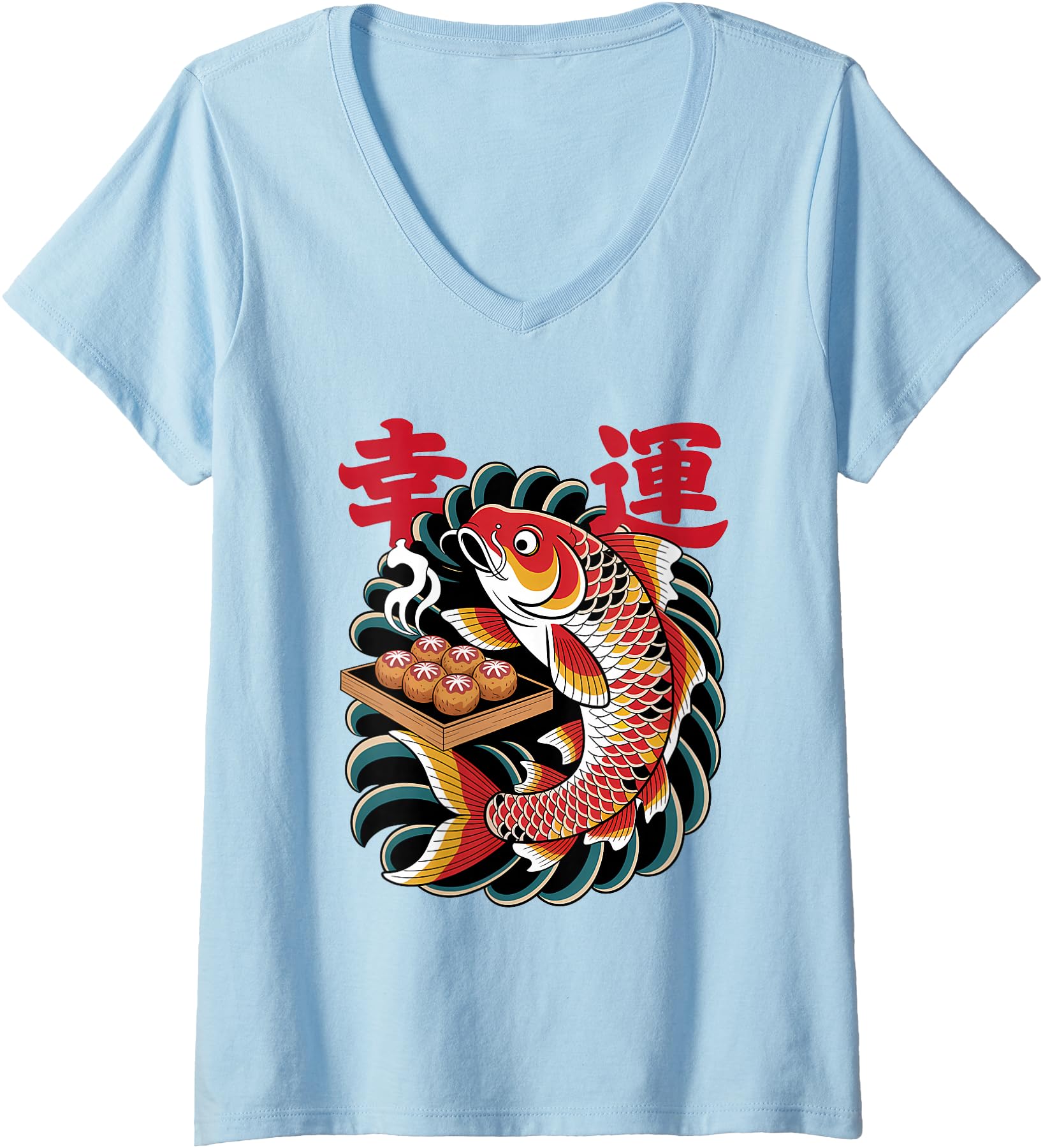 Handcrafted Womens Japanese Koi Fish Hoodie - Minimalist Print Men Women - T-Shirt, Sweatshirt, Hoodie