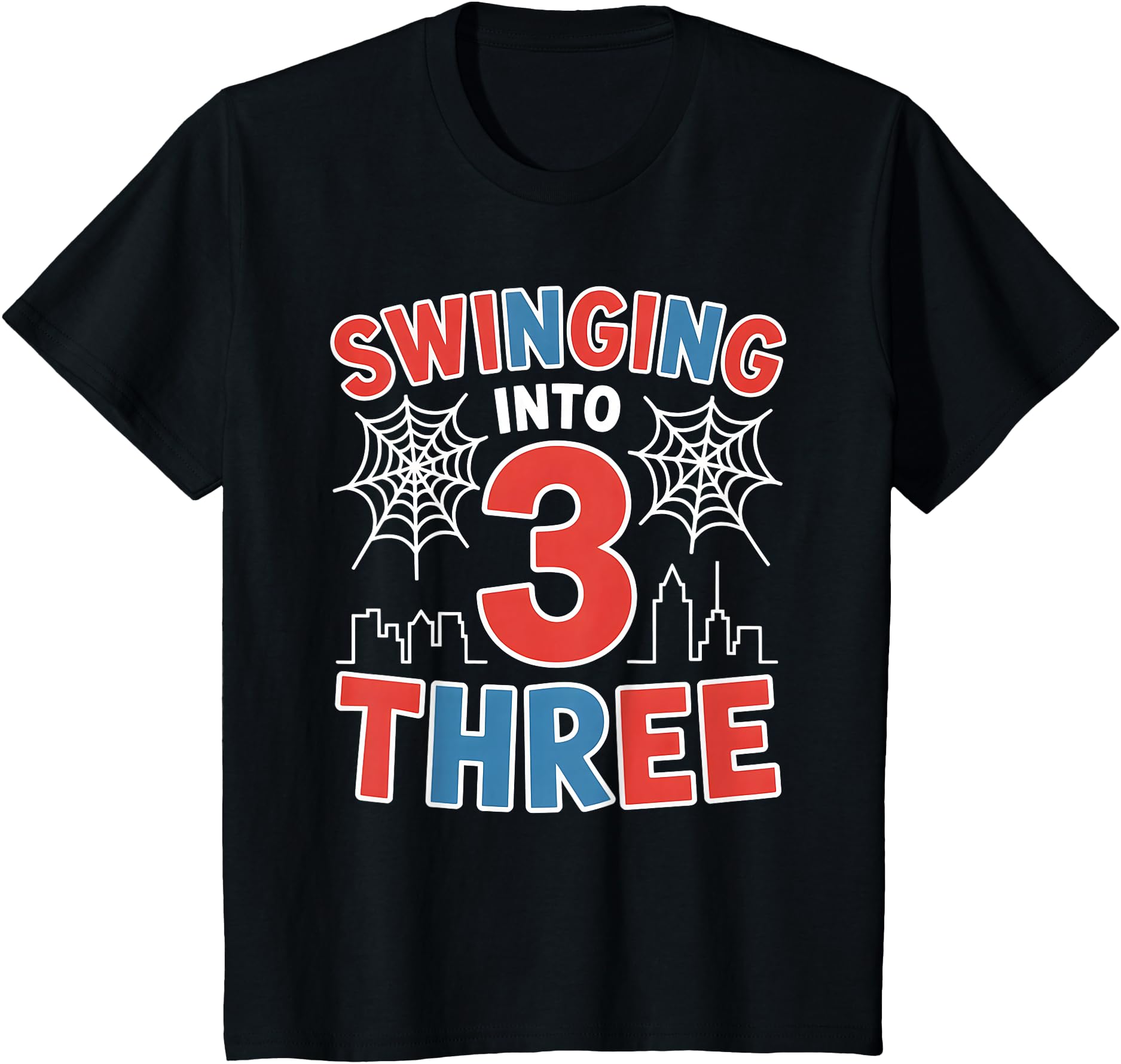 Original Spider Web Swinging Into 3 Sweatshirt - Aesthetic Graphic Unisex - T-Shirt, Sweatshirt, Hoodie