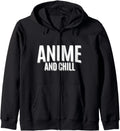 Anime And Chill Anime Hoodie - Streetwear Style Men Women - T-Shirt, Sweatshirt, Hoodie