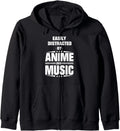 Original Easily Distracted Anime And Hoodie - Minimalist Print Unisex - T-Shirt, Sweatshirt, Hoodie